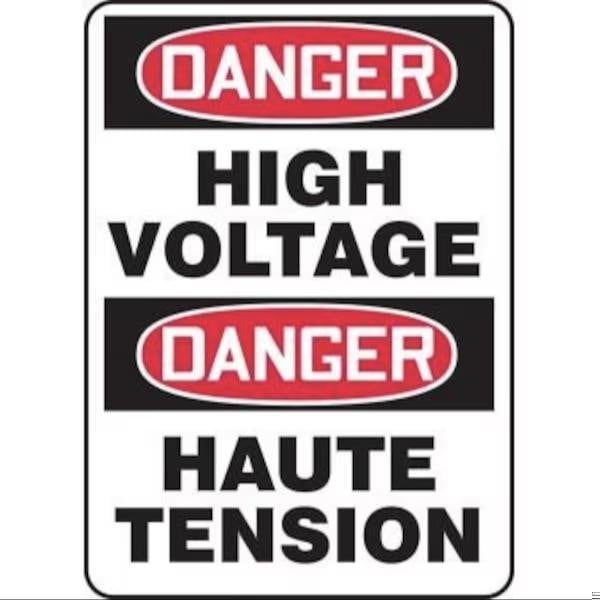 Accuform BILINGUAL SAFETY SIGN FRENCH 20 in FBMELC116XL FBMELC116XL - main